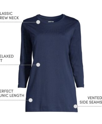 Women's 3/4 Sleeve Cotton Supima Tunic