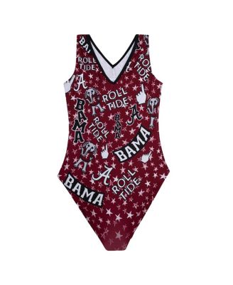 Big Boys and Girls Crimson Alabama Crimson Tide Elite Spirit Leotard