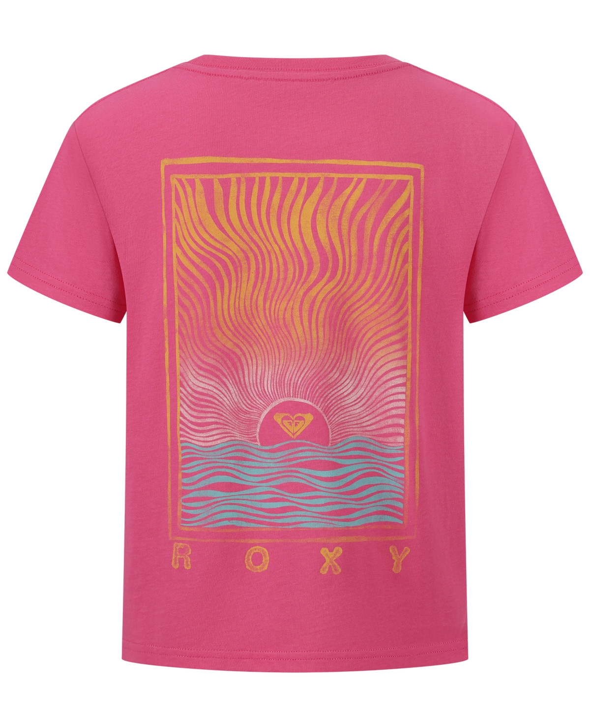 Roxy Big Girls Sunset Scene Printed Short Sleeve T-Shirt
