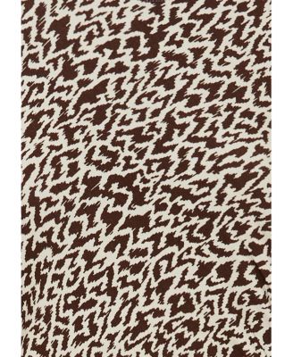 Women's Modern Animal Fitted Midi Dress