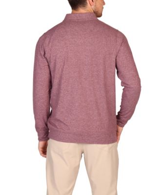 Men's Brushed Melange Super Soft Quarter Zip Men's Tailorbyrd Brushed Melange Super Soft Quarter Zip Sweaters