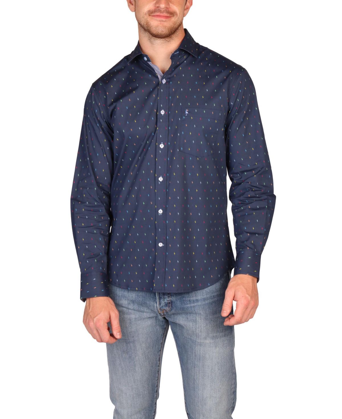 Мужская рубашка с длинным рукавом Multi Byrds