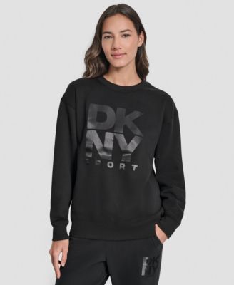 DKNY - Women's Transfer Logo Crew Neck Sweatshirt