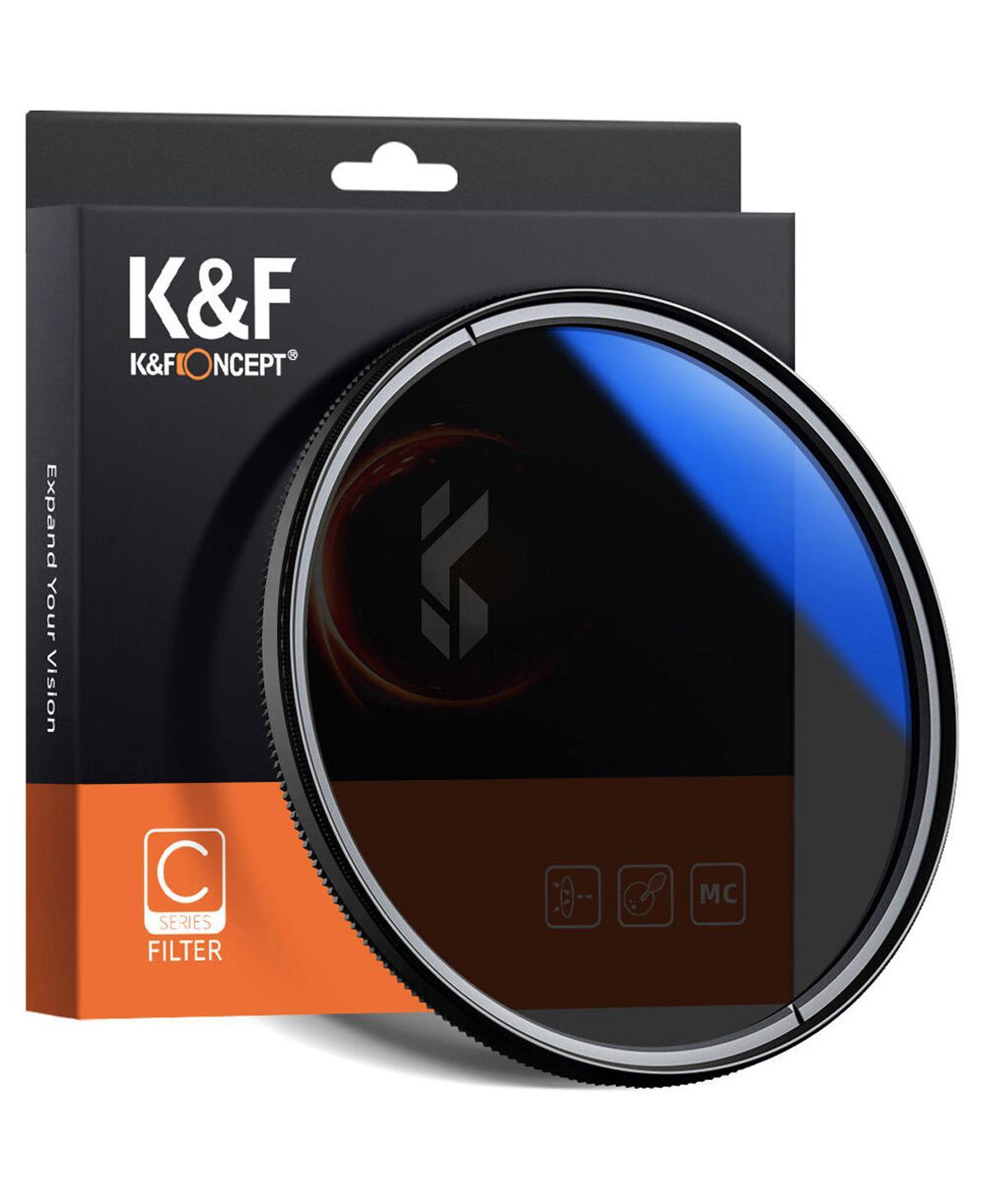 K&F Concept 58mm Classic Slim Blue Multicoated Circular Polarizer Filter