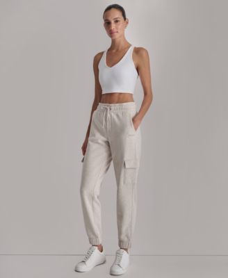 Women's Studded-Logo Cargo Joggers