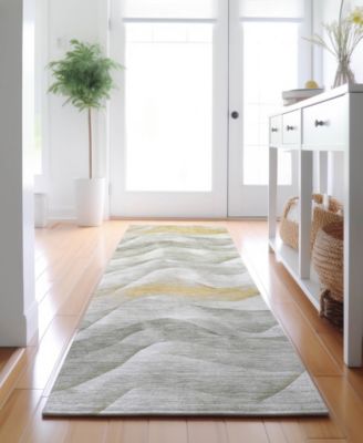 Pacifica Washable PA3 2'3"x7'6" Runner Area Rug