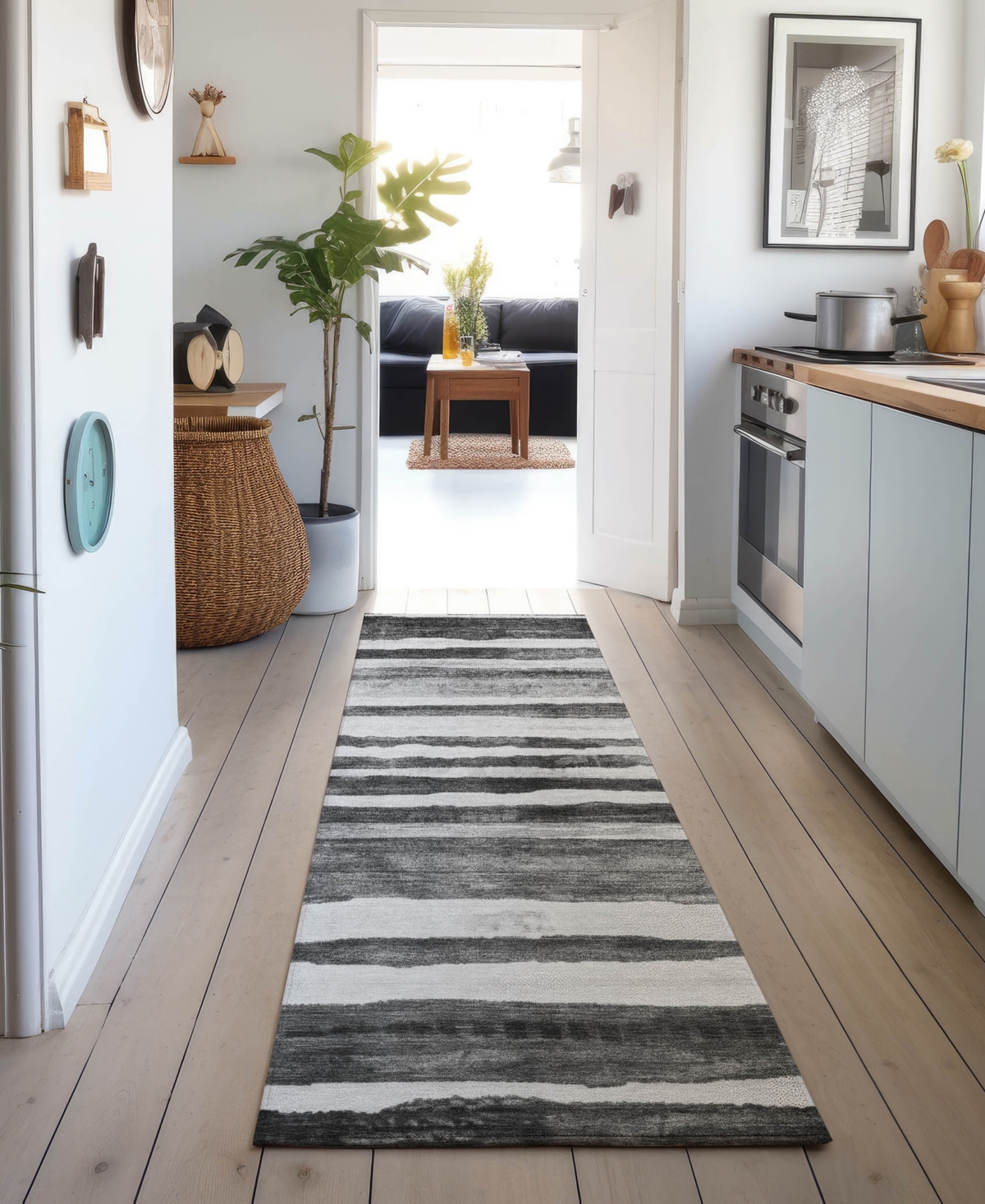 Dalyn Neo No16 2'3"x7'6" Runner Area Rug In Gray