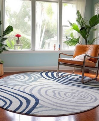 Neo Washable NO10 8'x8' Round Area Rug