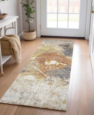 Nouveau Washable NV7 2'3"x7'6" Runner Area Rug