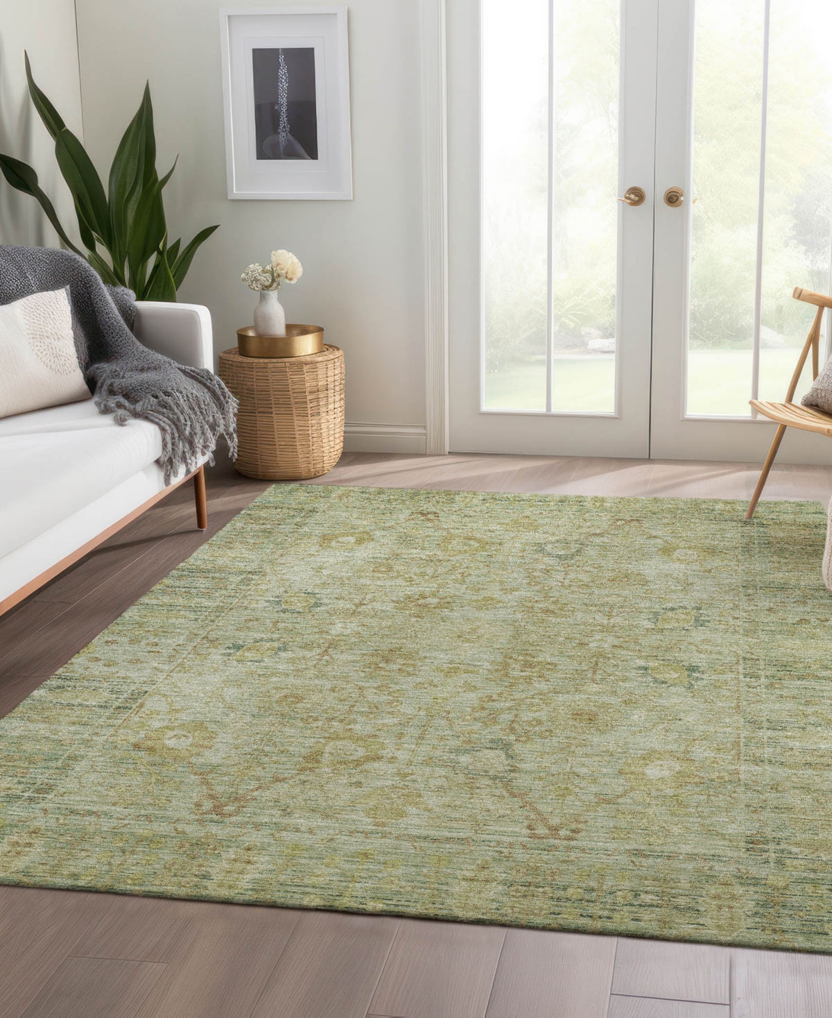 Dalyn Solace Sl9 5'x7'6" Area Rug In Green
