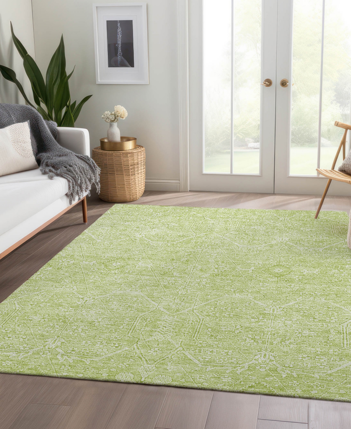 Dalyn Solace Sl12 5'x7'6" Area Rug In Green