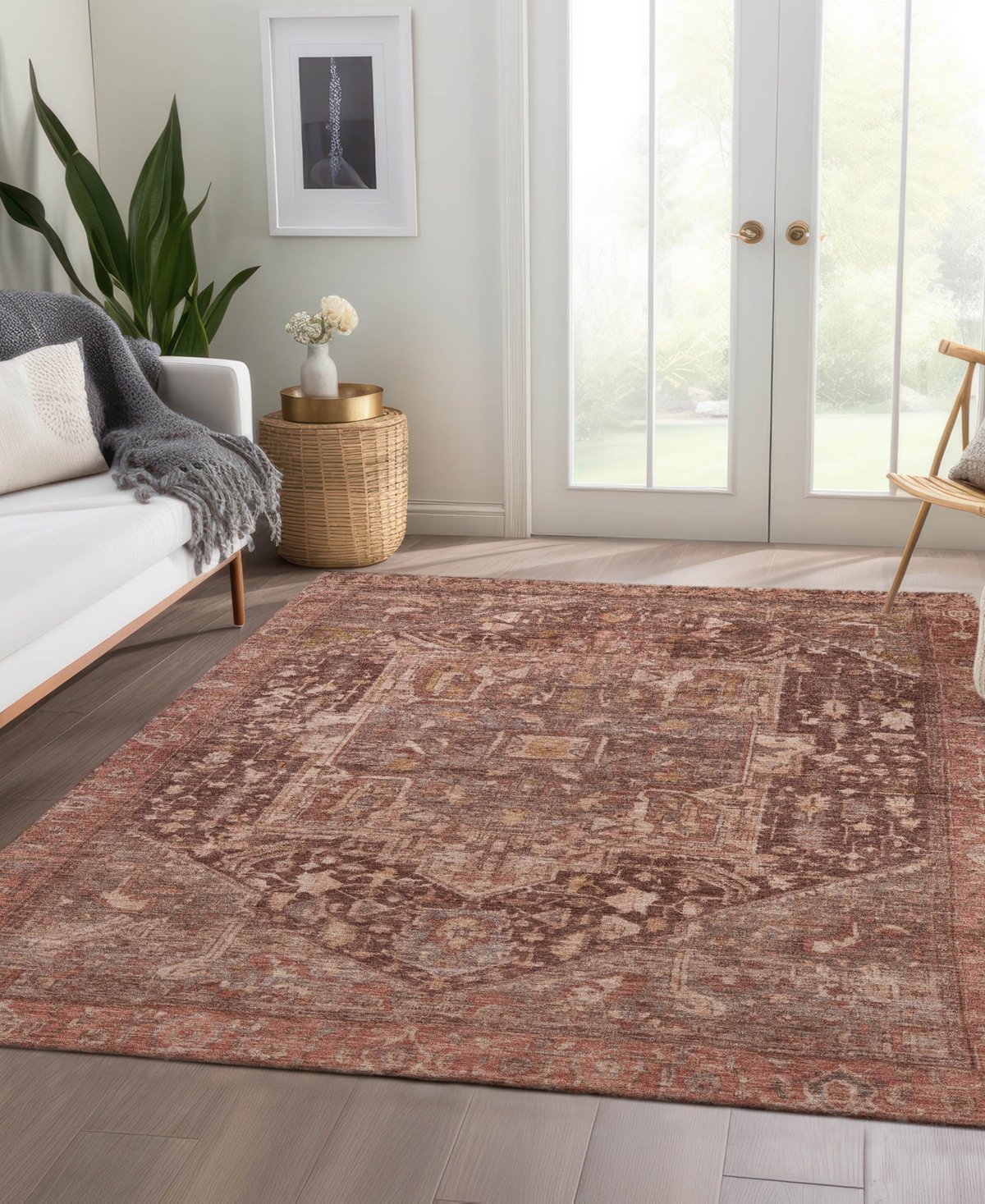 Dalyn Solace Sl14 8'x10' Area Rug In Brown