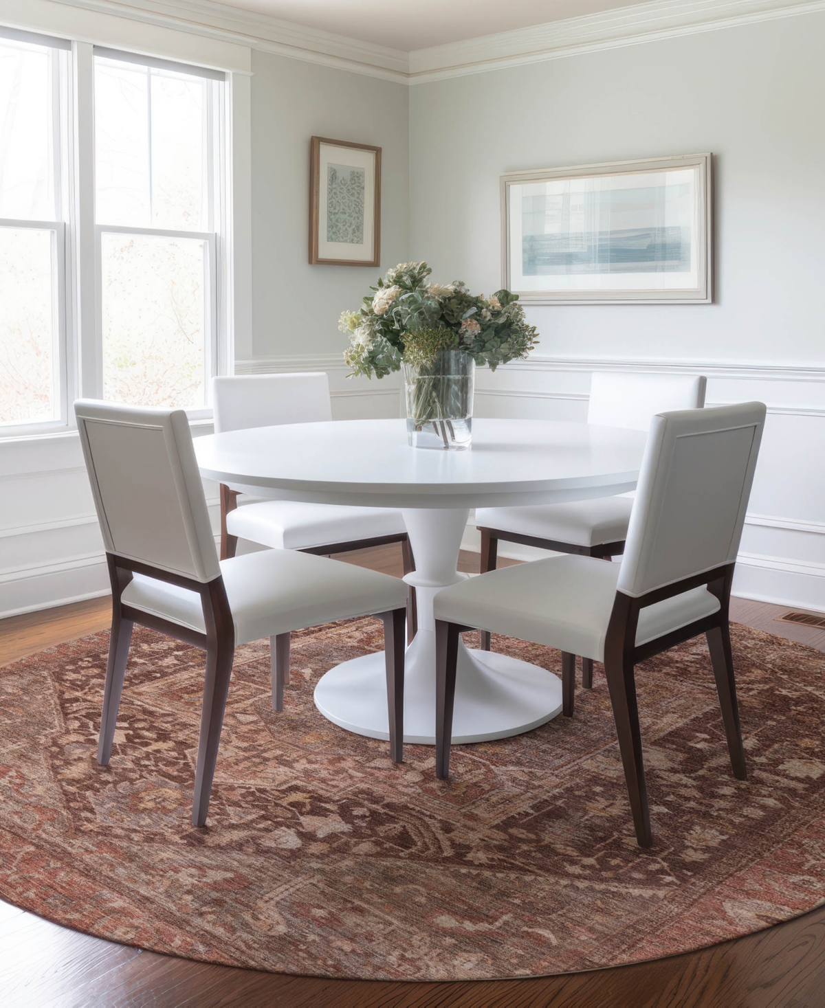 Dalyn Solace Sl14 8'x8' Round Area Rug In Brown