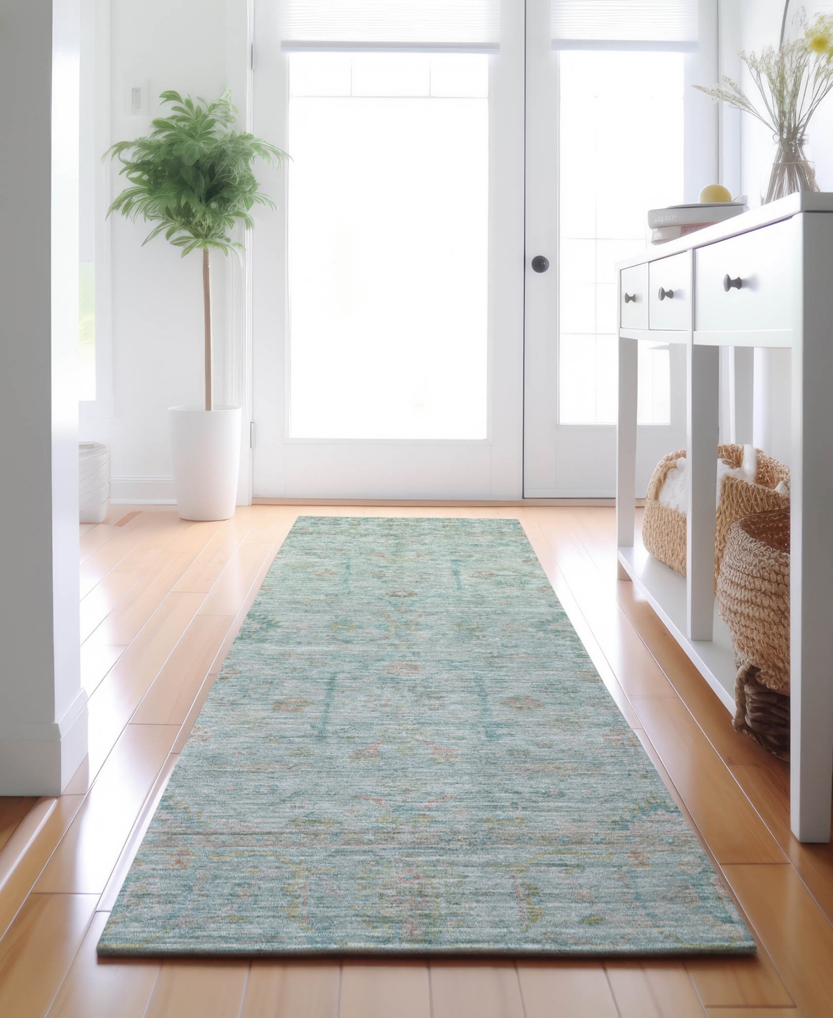 Dalyn Ravenna Rn5 2'3"x7'6" Runner Area Rug In Blue