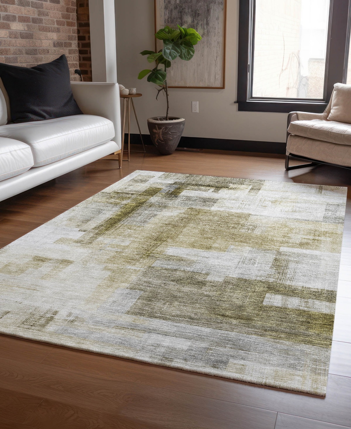 Dalyn Ravenna Rn6 3'x5' Area Rug In Green