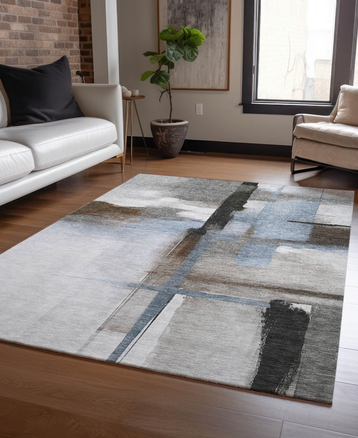 Dalyn Ravenna Rn9 3'x5' Area Rug In Gray