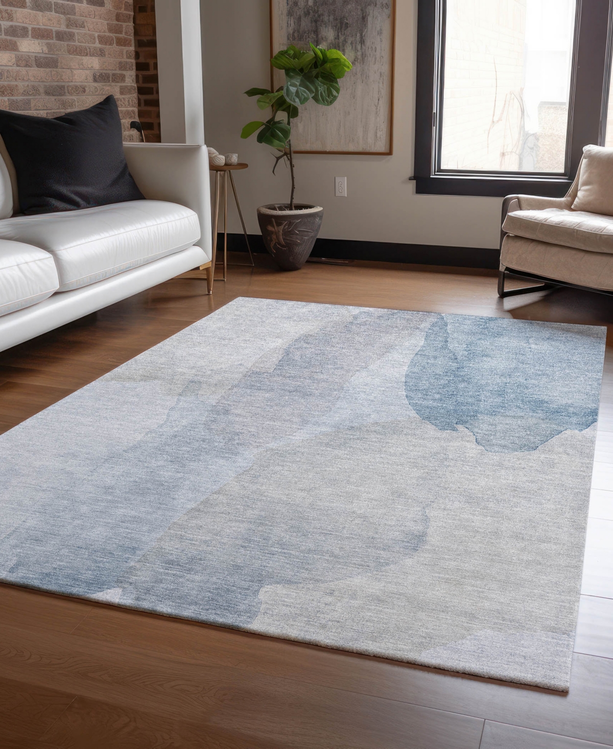 Dalyn Ravenna Rn12 3'x5' Area Rug In Gray