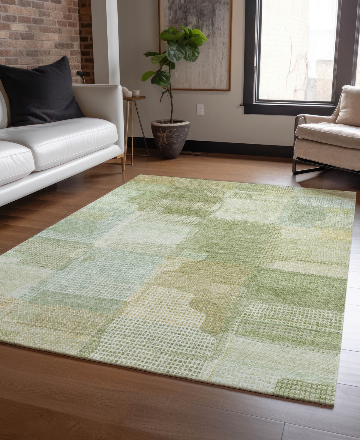 Dalyn Ravenna Rn10 5'x7'6" Area Rug In Green