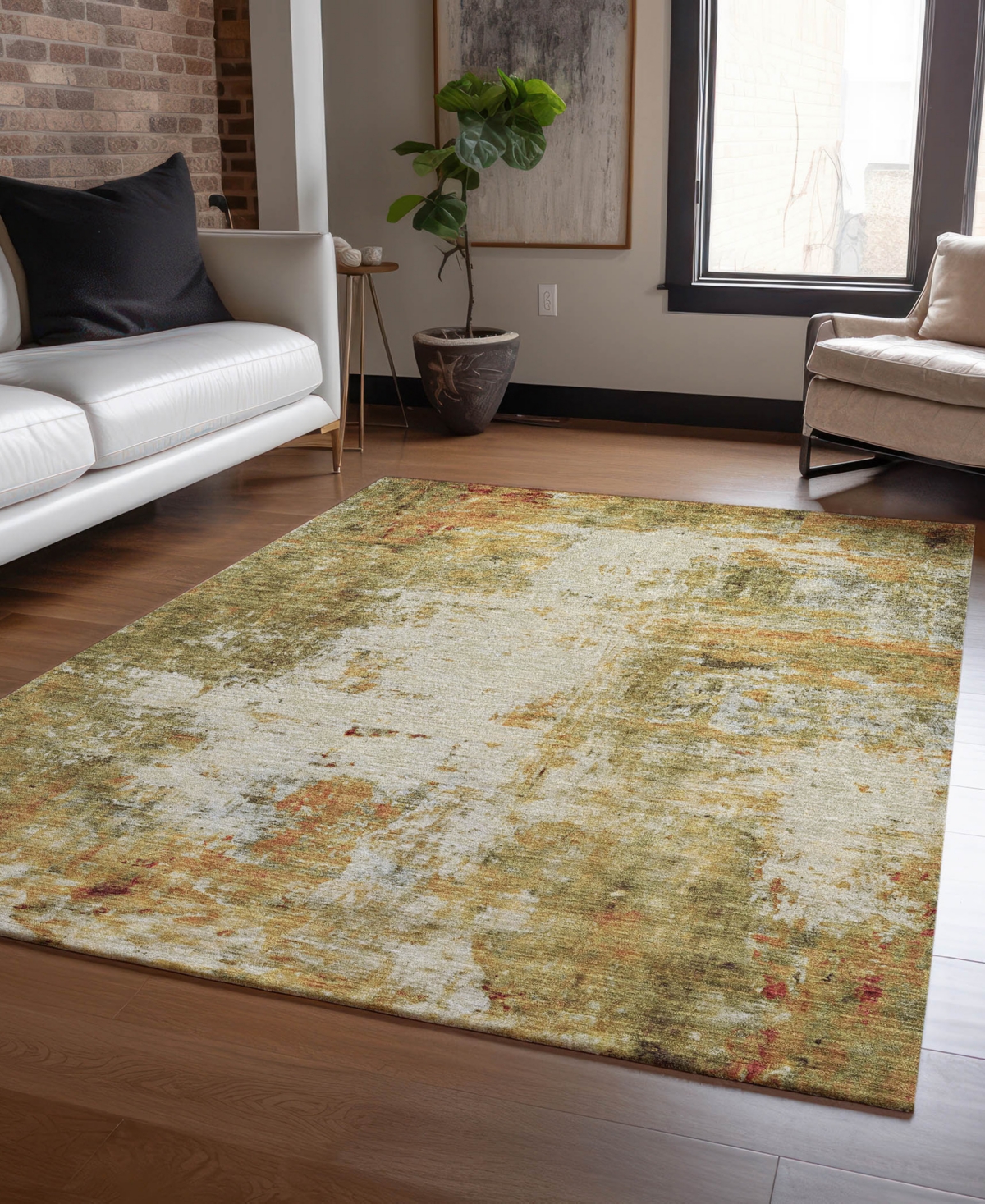 Dalyn Ravenna Rn1 8'x10' Area Rug In Brown