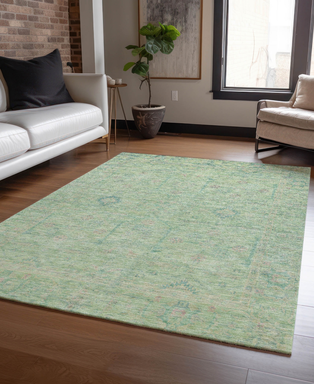 Dalyn Ravenna Rn5 8'x10' Area Rug In Green