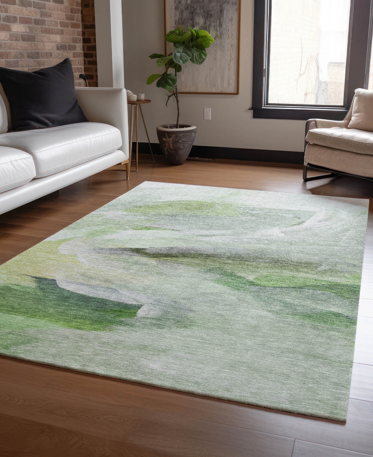 Dalyn Ravenna Rn11 9'x12' Area Rug In Green