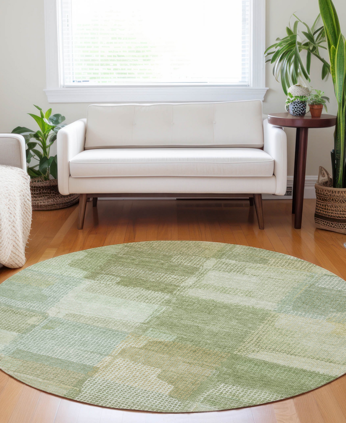 Dalyn Ravenna Rn10 8'x8' Round Area Rug In Green
