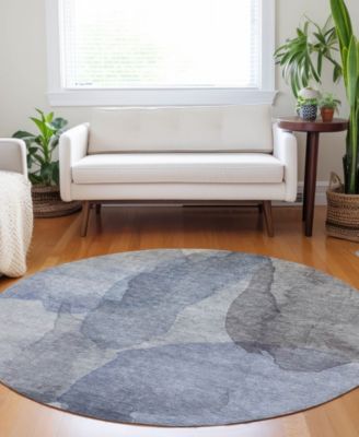 Ravenna Washable RN12 8'x8' Round Area Rug
