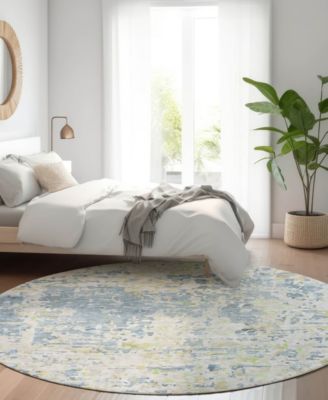 Kochi Washable KC6 8'x8' Round Area Rug