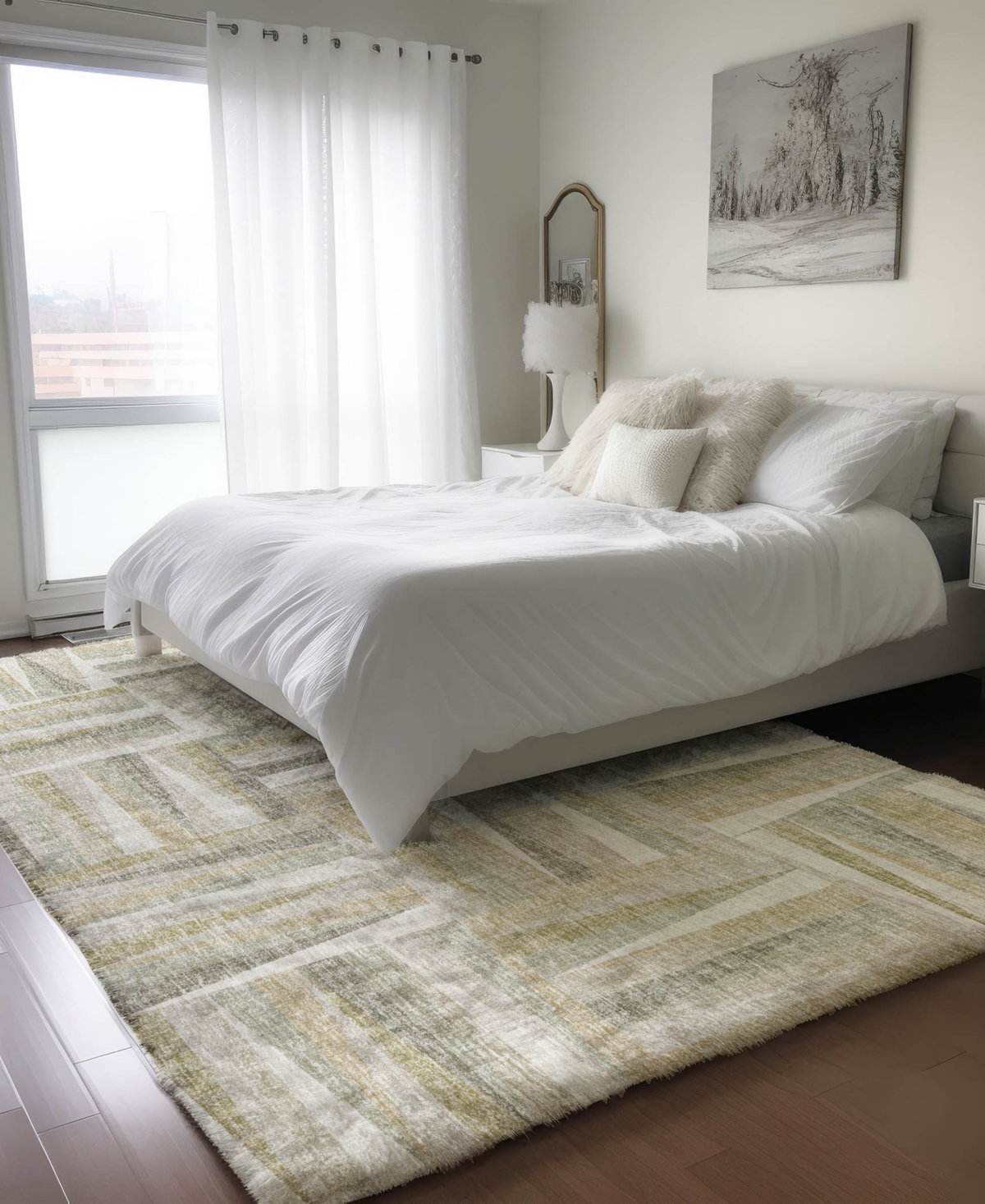 Dalyn Lorenzo Ln2 2'6"x3'10" Area Rug In White