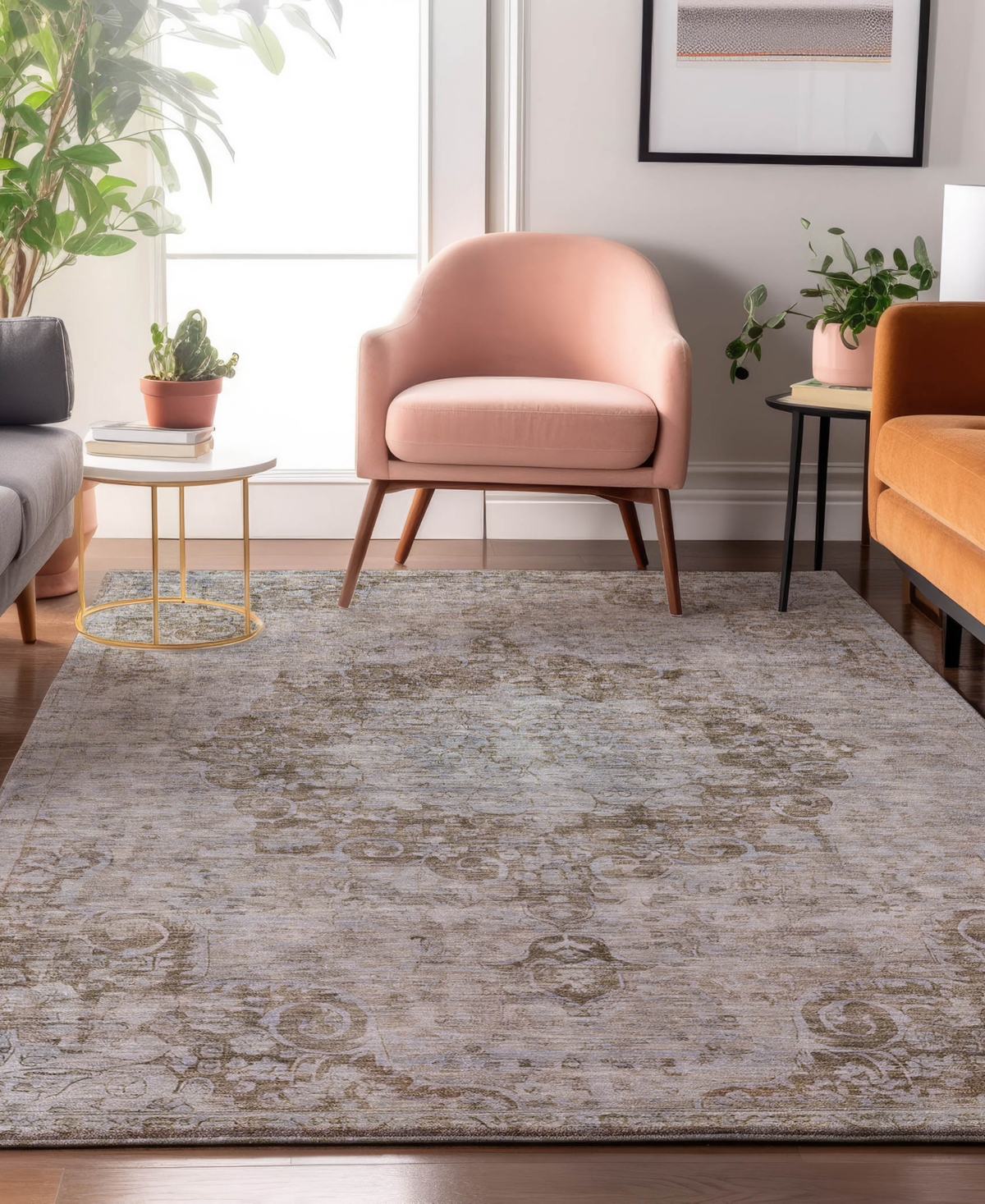 Dalyn Tabrook Tb5 5'x7'6" Area Rug In Brown