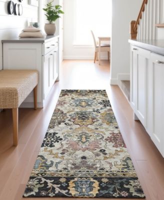 Silk Road Washable SR5 2'3"x7'6" Runner Area Rug