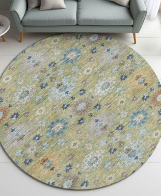 Silk Road Washable SR3 8'x8' Round Area Rug
