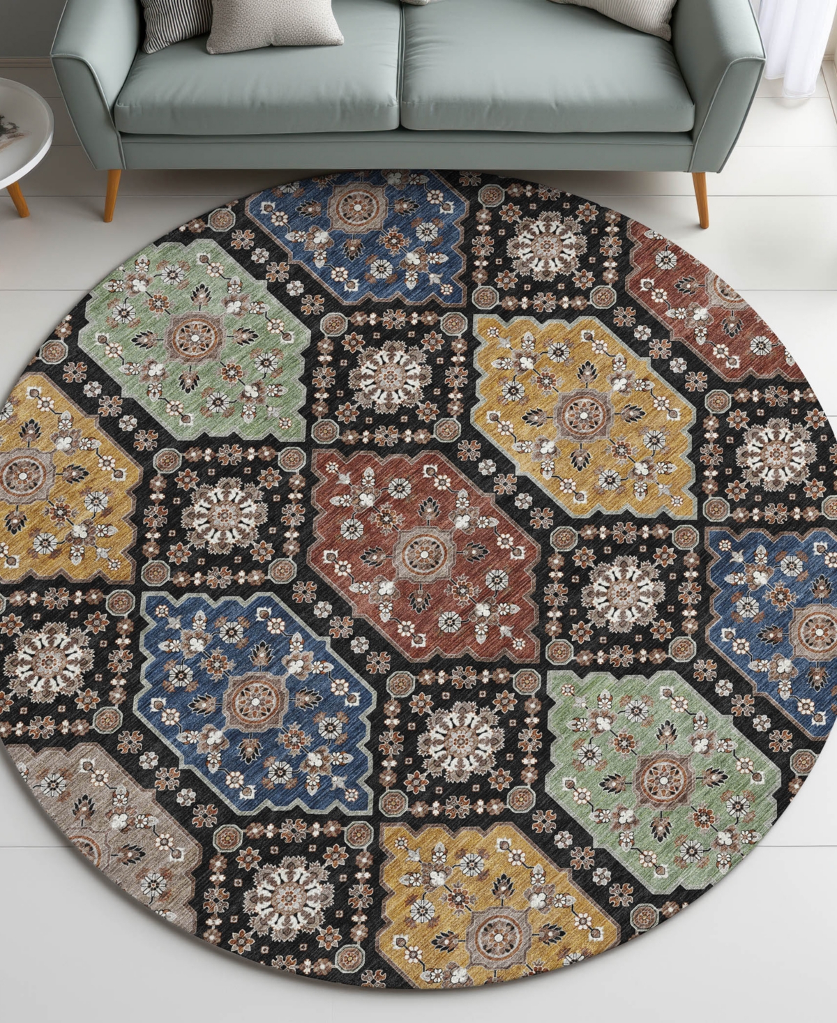 Dalyn Silk Road Sr7 8'x8' Round Area Rug In Multi