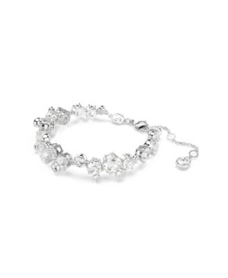 Constella Rhodium Plated Necklace, Bracelet and Stud Set