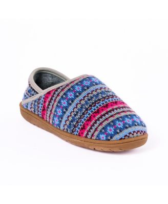 Women's Packaway Fabric Slipper Collabsible Heel