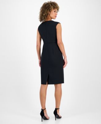 Women's Sleeveless Sheath Dress, Regular & Petite