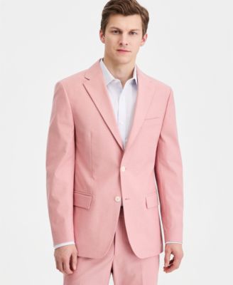 Men's Modern-Fit TH Flex Stretch Chambray Suit Separates Jacket