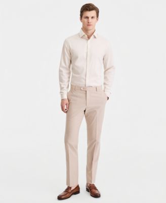 Men's Modern-Fit TH Flex Stretch Chambray Suit Separate Pants