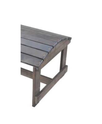 Dark Grey Adirondack Pine Ottoman