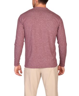 Men's Brushed Melange Super Soft Henley