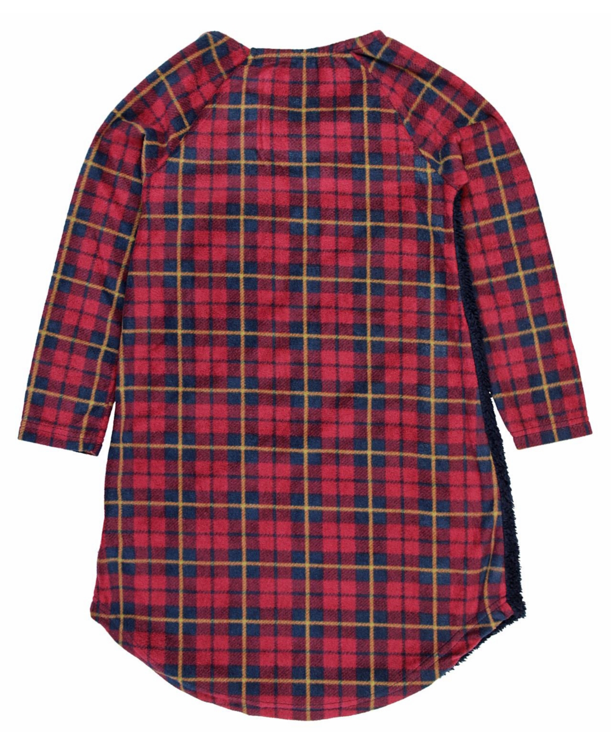 Harry Potter Girls Nightgown Gryffindor Fleece Raglan Long-Sleeve Pajama Nightdress