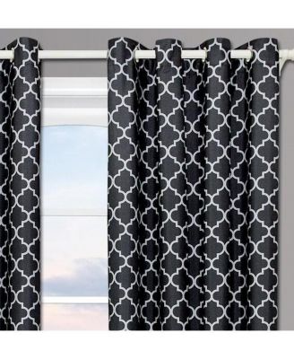Meridian Room Darkening Thermal Insulated Curtain Pair (Set of 2 Panels), 52"x84"