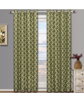 Meridian Room Darkening Thermal Insulated Curtain Pair Set of 2 Panels