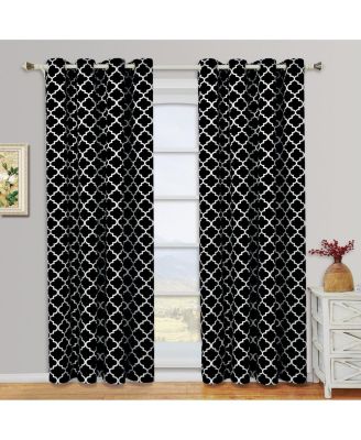 Meridian Room Darkening Thermal Insulated Curtain Pair (Set of 2 Panels), 52"x84"
