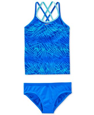 Nike Girls' 2-Piece Flux Spiderback Tankini Swimsuit - Swimwear - Kids ...