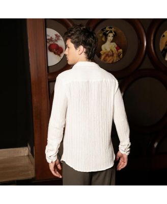 Men's Cloud-Lined Textured Shirt