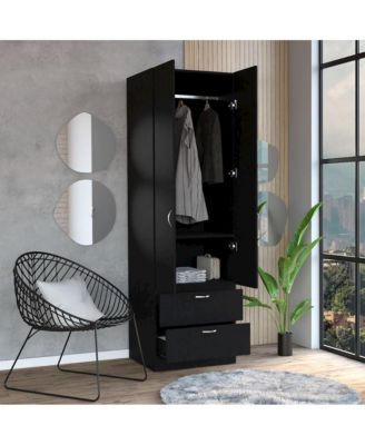 Vicco Armoire Black MDF