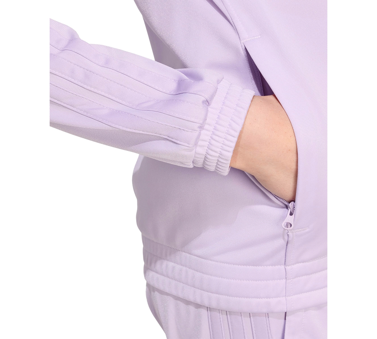 Adidas Originals Women's 3-stripe Tricot Track Jacket, Xs-4x In Purple