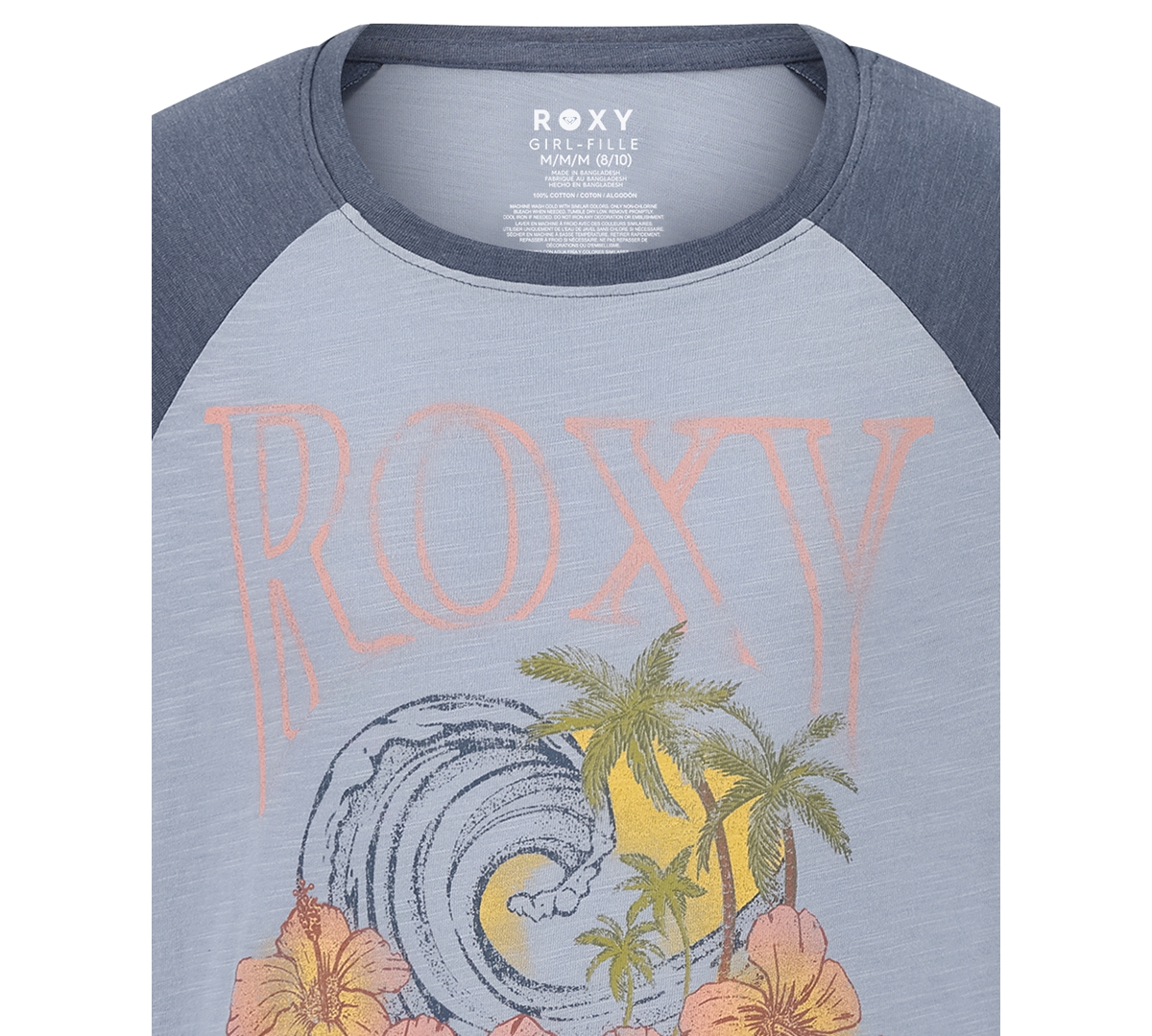 Roxy Big Girls Graphic Sunshine Printed Long Sleeve T-Shirt