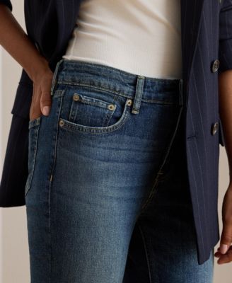 Women's High-Rise Straight Ankle Jeans